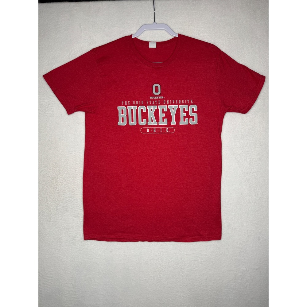 Hanes Mens Ohio State University Buckeyes Graphic T-Shirt‎ Red Large OSU NCAA